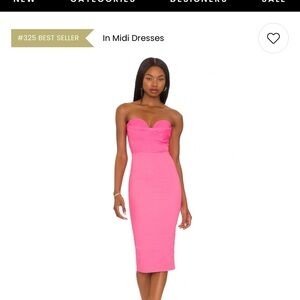 Revolve Sophia Strapless Midi Dress NWT